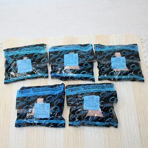 VTG SILKIES CONTROL TOP SUPPORT LEGS NYLONS HOSIERY LOT 5 SMALL NUDE 100 USA NIP